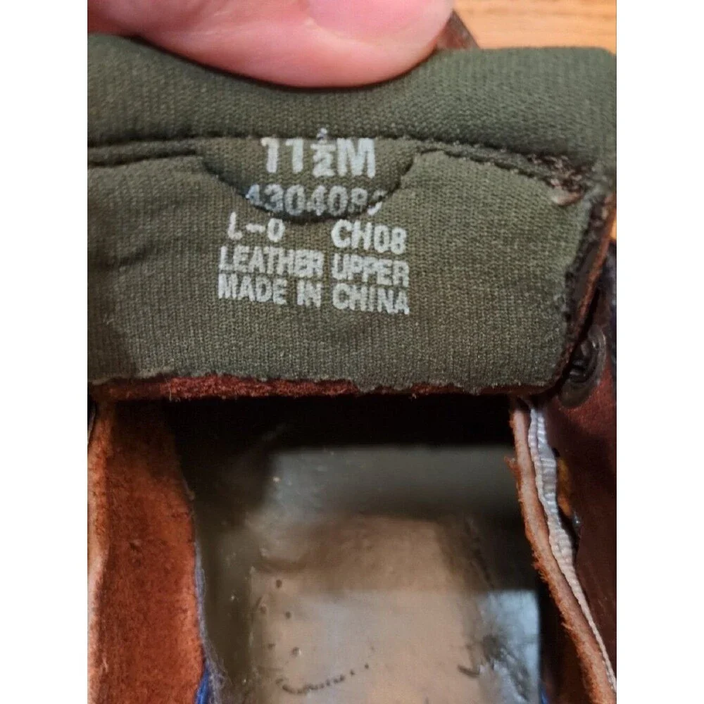 Sperry Kids Leather Boat Shoes Loafers Brown Olive Size 11.5 GUC Casual